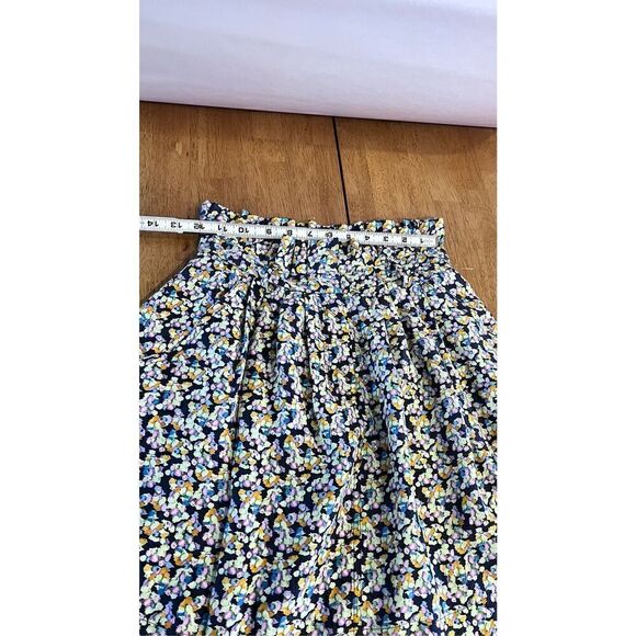ELIZABETH & JAMES SHORT FLORAL SILK SKIRT WOMENS SZ 0/2 - Picture 5 of 9